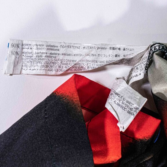 Zara RHUGI Abstract Art Short Sleeve Button Shirt XL Streetwear Collab - Picture 7 of 8